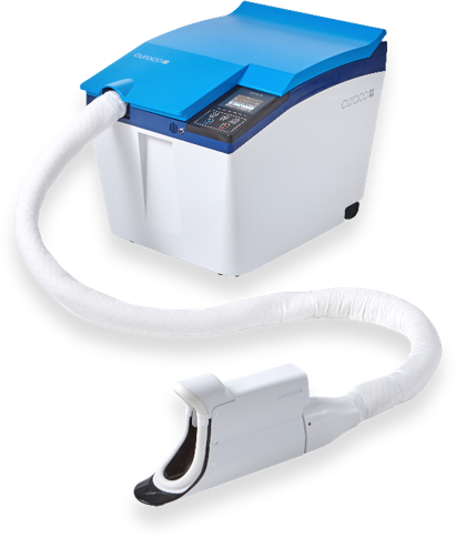 Carebidet automated in-bed toileting system with hose and cleansing cup